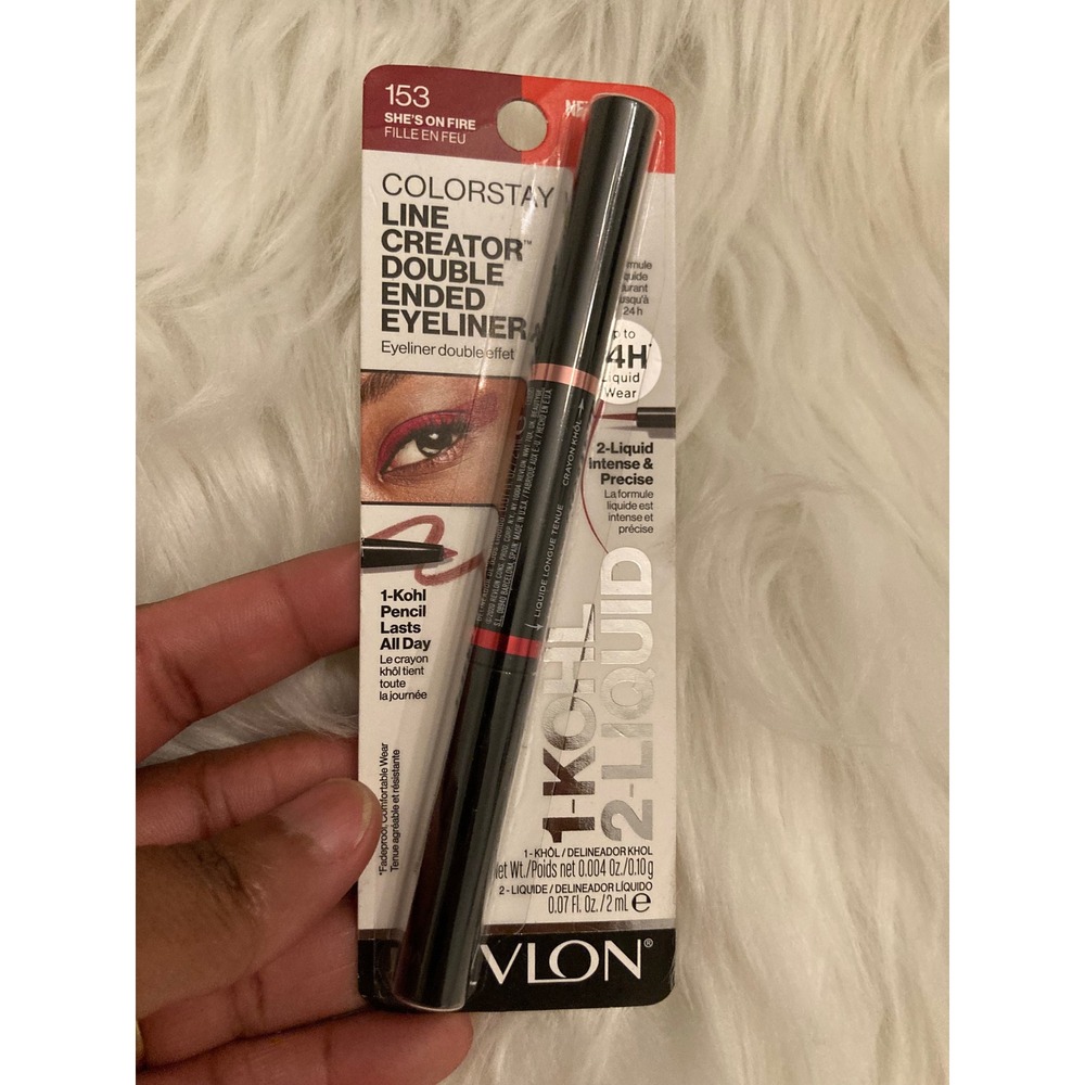Revlon ColorStay Line Creator Eyeliner Womens 153 She's On Fire Red NEW Dual